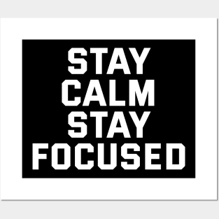 Stay Calm Stay Focused Posters and Art